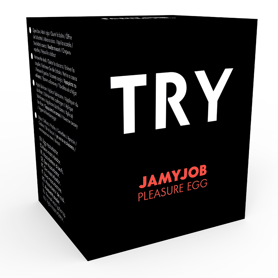 JAMYJOB - DISCRETE BLACK EGG MASTURBATOR