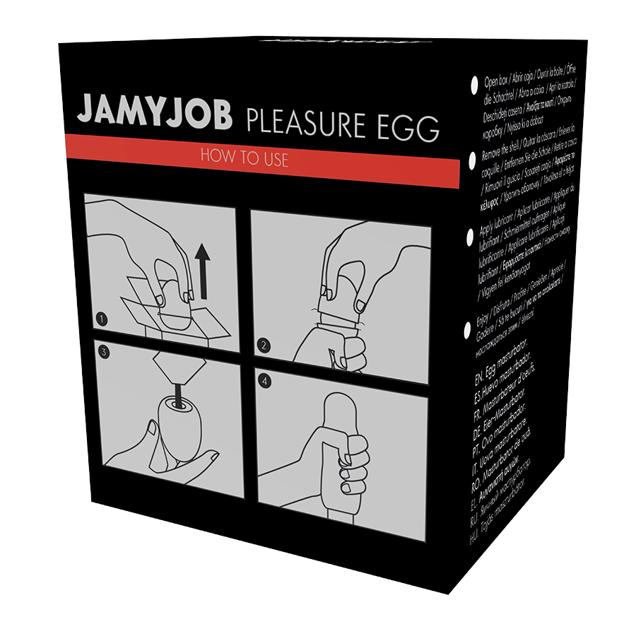 JAMYJOB - DISCRETE BLACK EGG MASTURBATOR