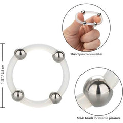 CALEXOTICS - SILICONE RING WITH STEEL BITS
