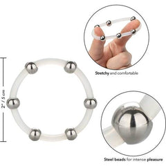 CALEXOTICS - SILICONE RING WITH XL STEEL BITS