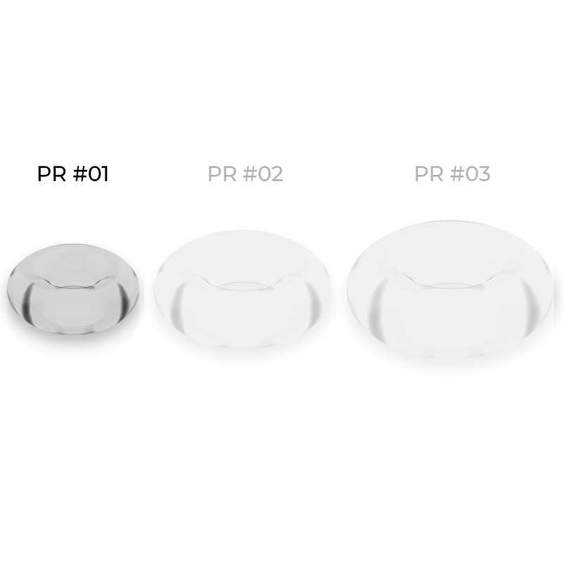 POWERING - SUPER FLEXIBLE AND RESISTANT PENIS RING 3.5CM TRANSPARENT