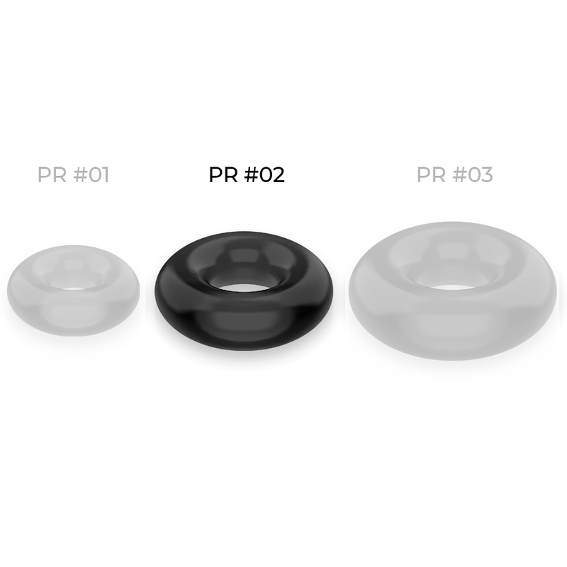 POWERING - SUPER FLEXIBLE AND RESISTANT PENIS RING 4.5 CM BLACK