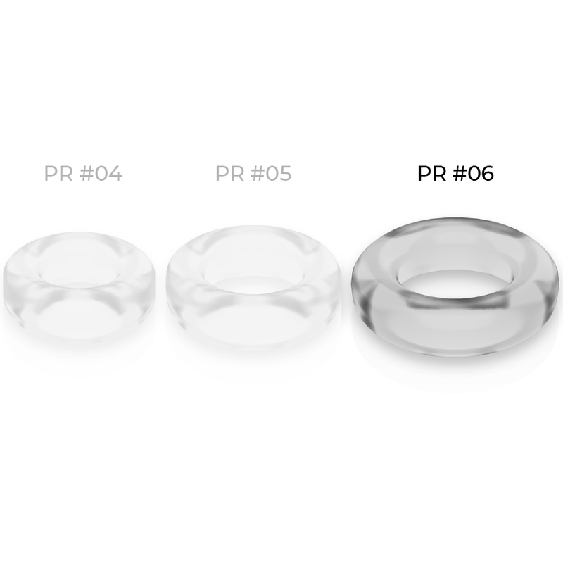 POWERING - SUPER FLEXIBLE AND RESISTANT PENIS RING 5.5CM PR06 TRANSPARENT