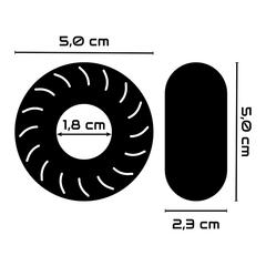 POWERING - SUPER FLEXIBLE AND RESISTANT PENIS RING 5CM PR08 TRANSPARENT