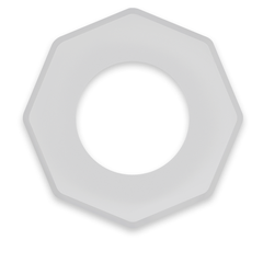 POWERING - SUPER FLEXIBLE AND RESISTANT PENIS RING 5CM PR10 TRANSPARENT