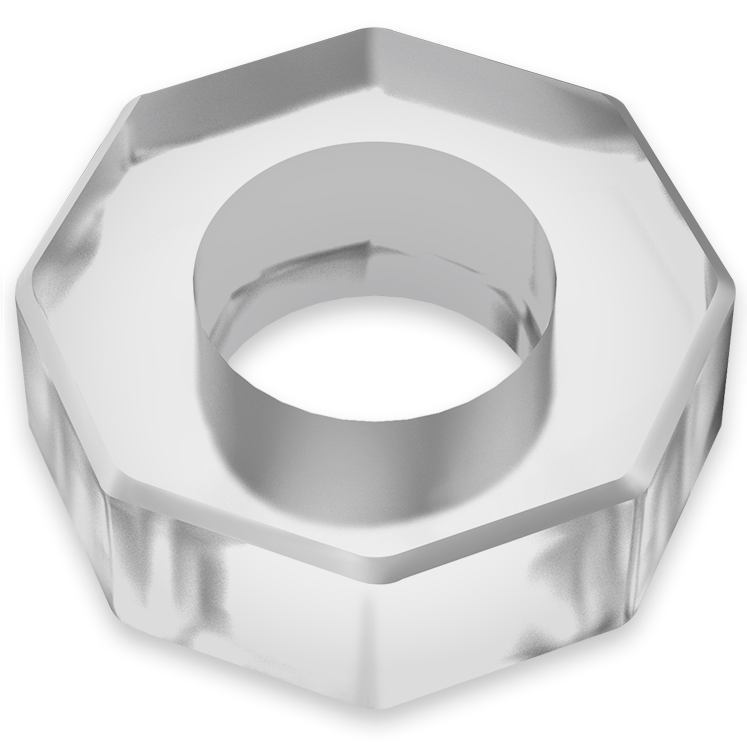 POWERING - SUPER FLEXIBLE AND RESISTANT PENIS RING 5CM PR10 TRANSPARENT