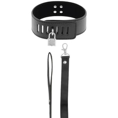 DARKNESS - COLAR BDSM COM FECHADURA PRETA