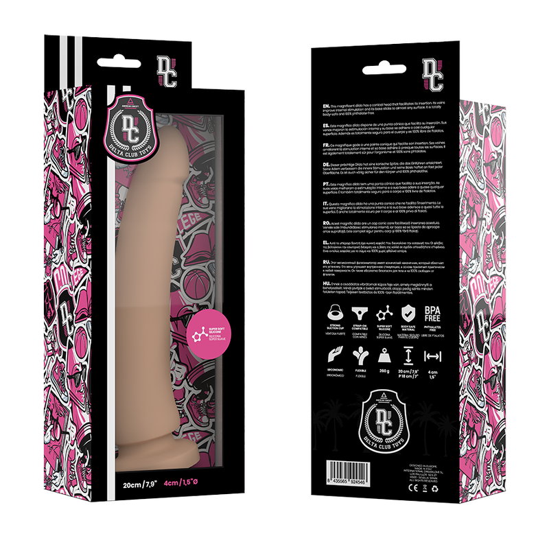DELTA CLUB - TOYS MEDICAL DILDO NATURAL SILICONE 20 CM -O- 4 CM