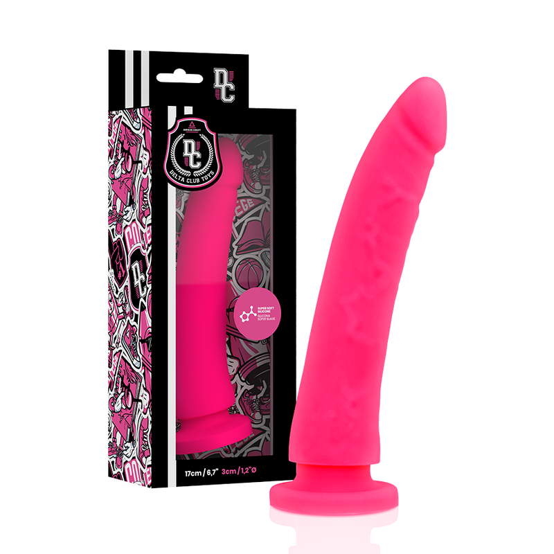 DELTA CLUB - TOY HARNESS + PINK SILICONE DONG 17 CM -O- 3 CM