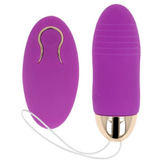 OHMAMA - VIBRATING EGG WITH REMOTE CONTROL 10 SPEEDS PURPLE