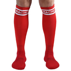 MACHO - MEIAS COMPRIDAS TAMANHO ÚNICO VERMELHO