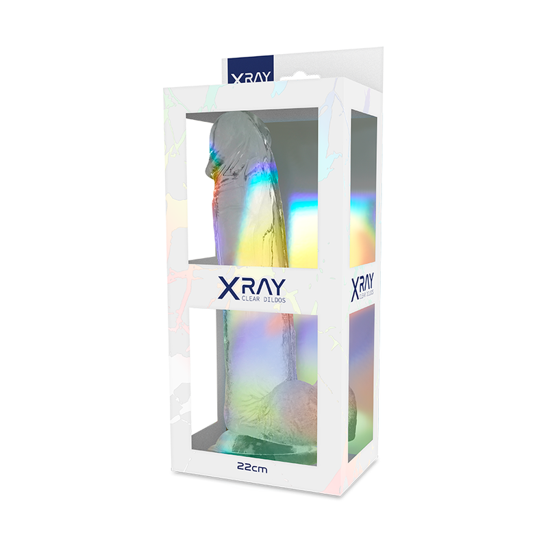 X RAY - HARNESS + DILDO WITH BALLS 22 CM -O- 4.6 CM