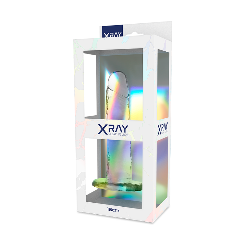 X RAY - HARNESS + TRANSPARENT DILDO 18 CM -O- 4 CM