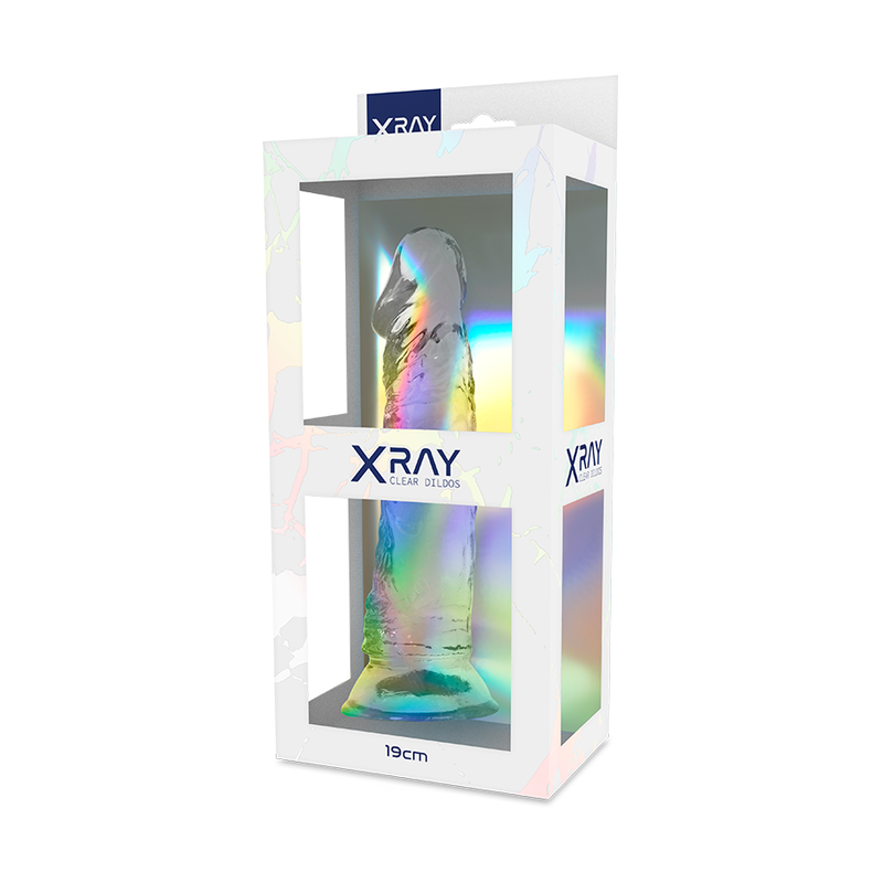 X RAY - HARNESS + TRANSPARENT DILDO 19 CM -O- 4 CM