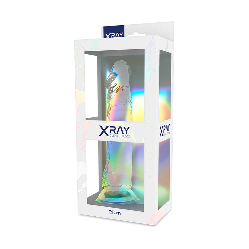 X RAY - HARNESS + TRANSPARENT DILDO 21 CM -O- 4 CM