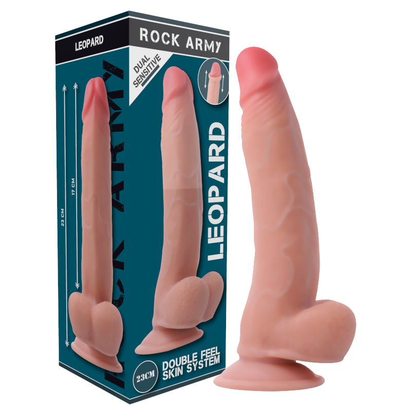 ROCKARMY - HARNESS + LEOPARD DOUBLE DENSITY 23 CM -O- 4.77 CM