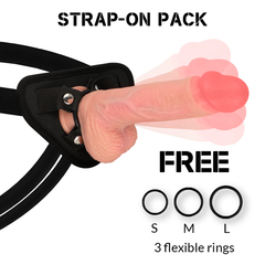 ROCKARMY - HARNESS + ROTATOR AND VIBRATOR HAWK 22 CM -O- 4.6 CM